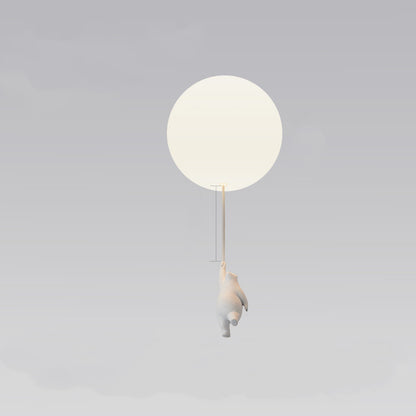Children'S Room Balloon Lamp Cartoon Net Red Creative Aisle Balcony Restaurant Polar Bear Bedroom Ceiling Lamp